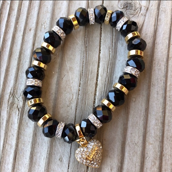 Juicy Couture Jewelry - Juicy Couture Faceted & Pave Swarovski Bracelet!